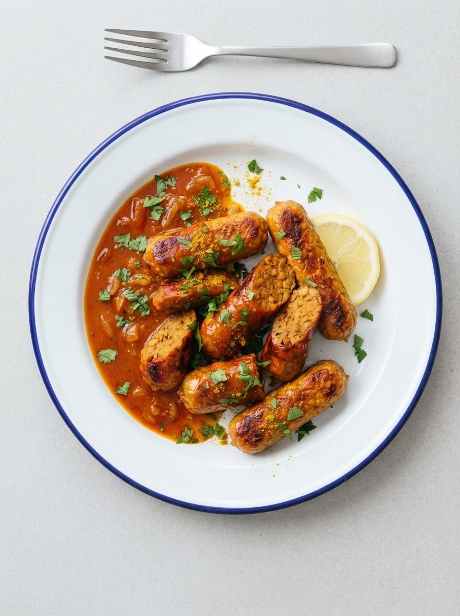 Vegetarische curryworst