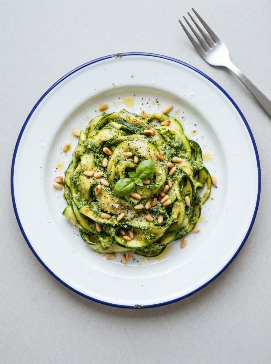 Koolhydraatarme pasta pesto
