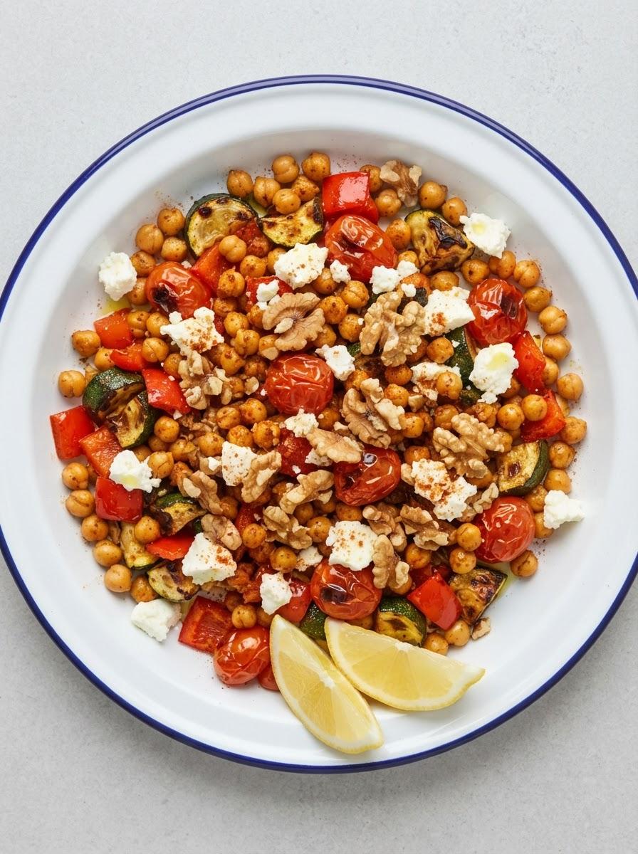 Vegetarische kikkererwtenschotel uit de oven