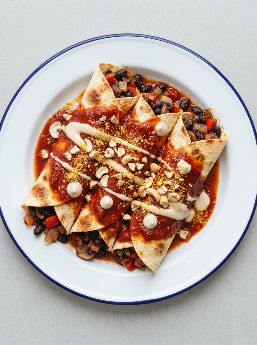 Vegan enchiladas