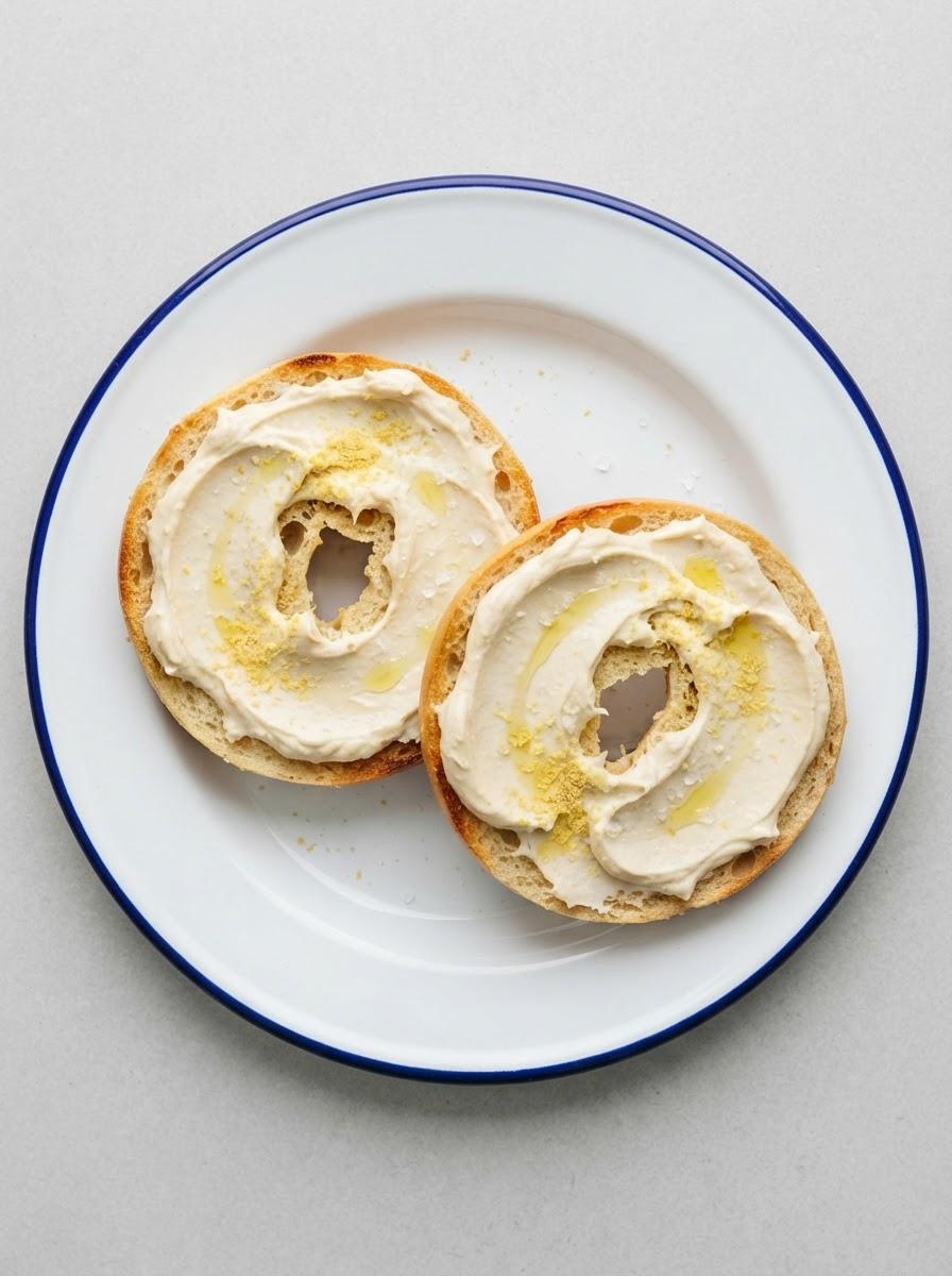 Vegan bagel met roomkaas