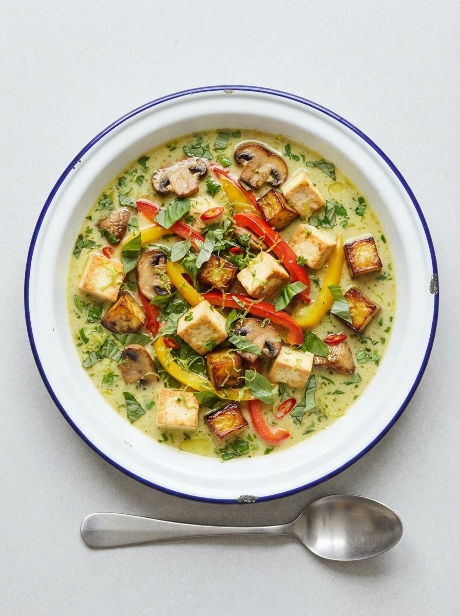 Vegetarische Thaise groene curry