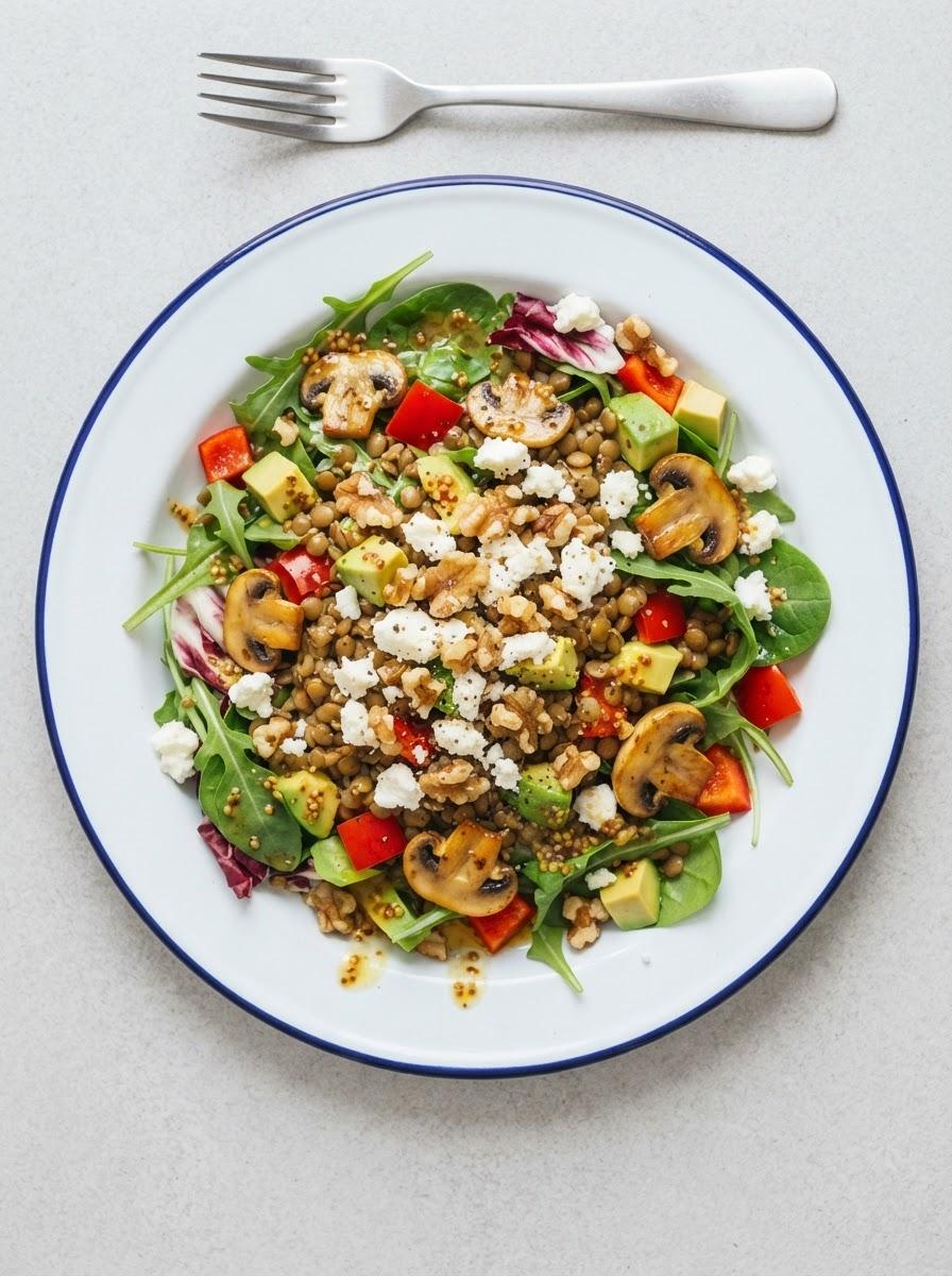 Vegetarische maaltijdsalade