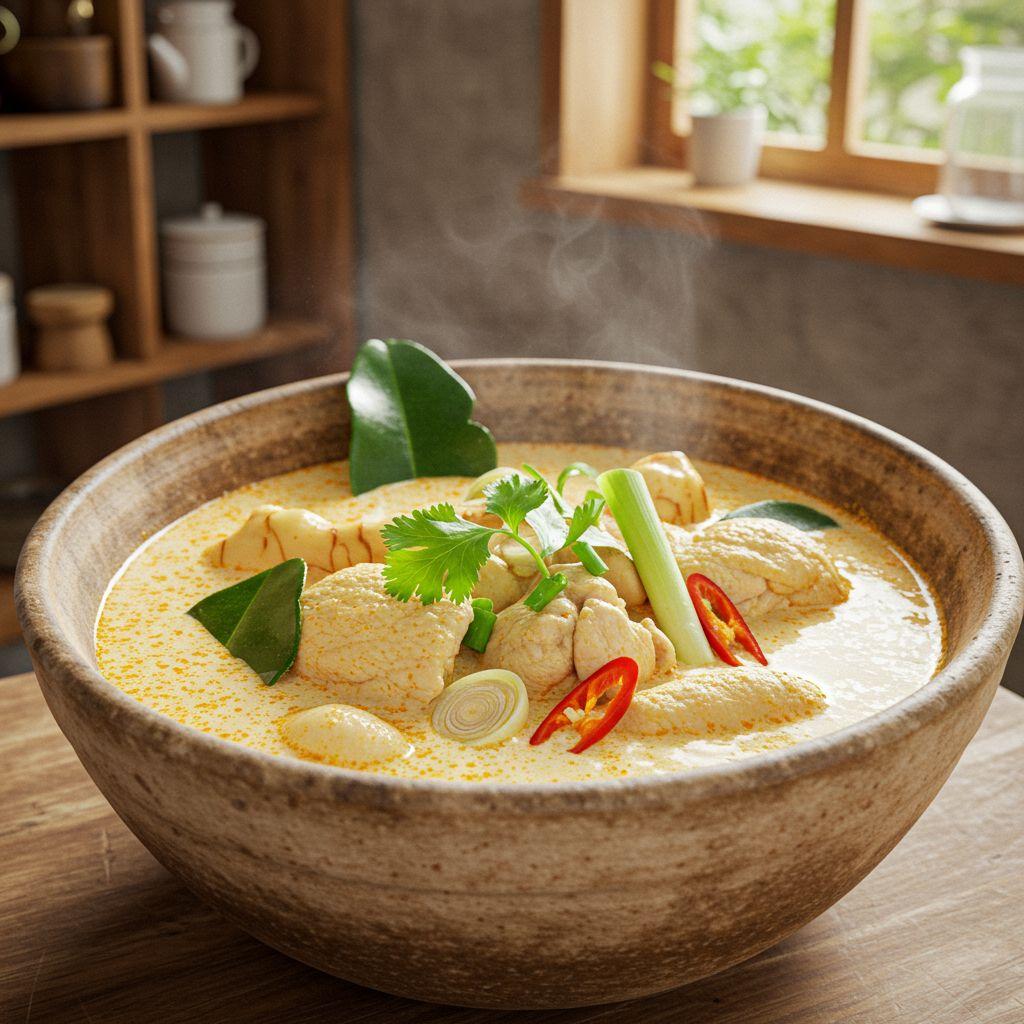 Tom Kha Gai (Thaise kokos-kippensoep)