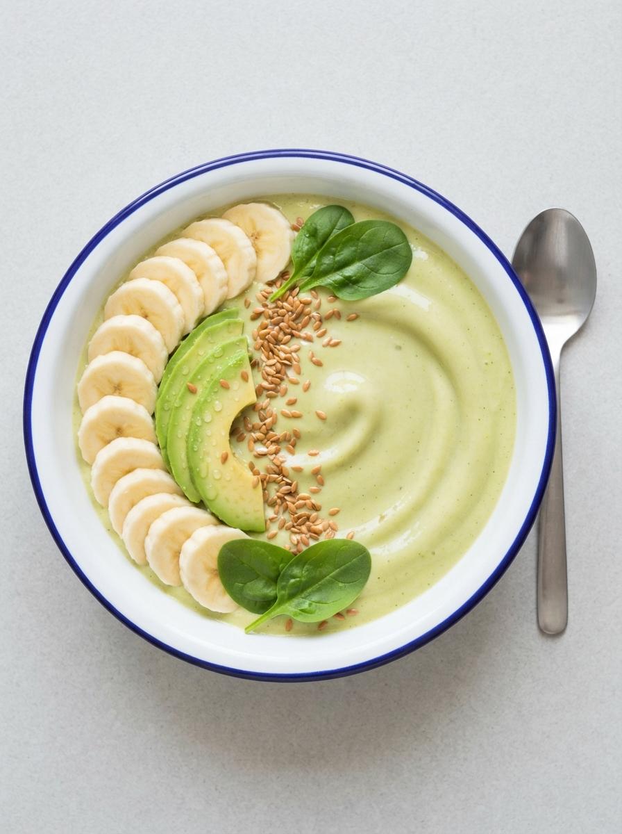 Eiwitrijke groene smoothie met spinazie en kwark