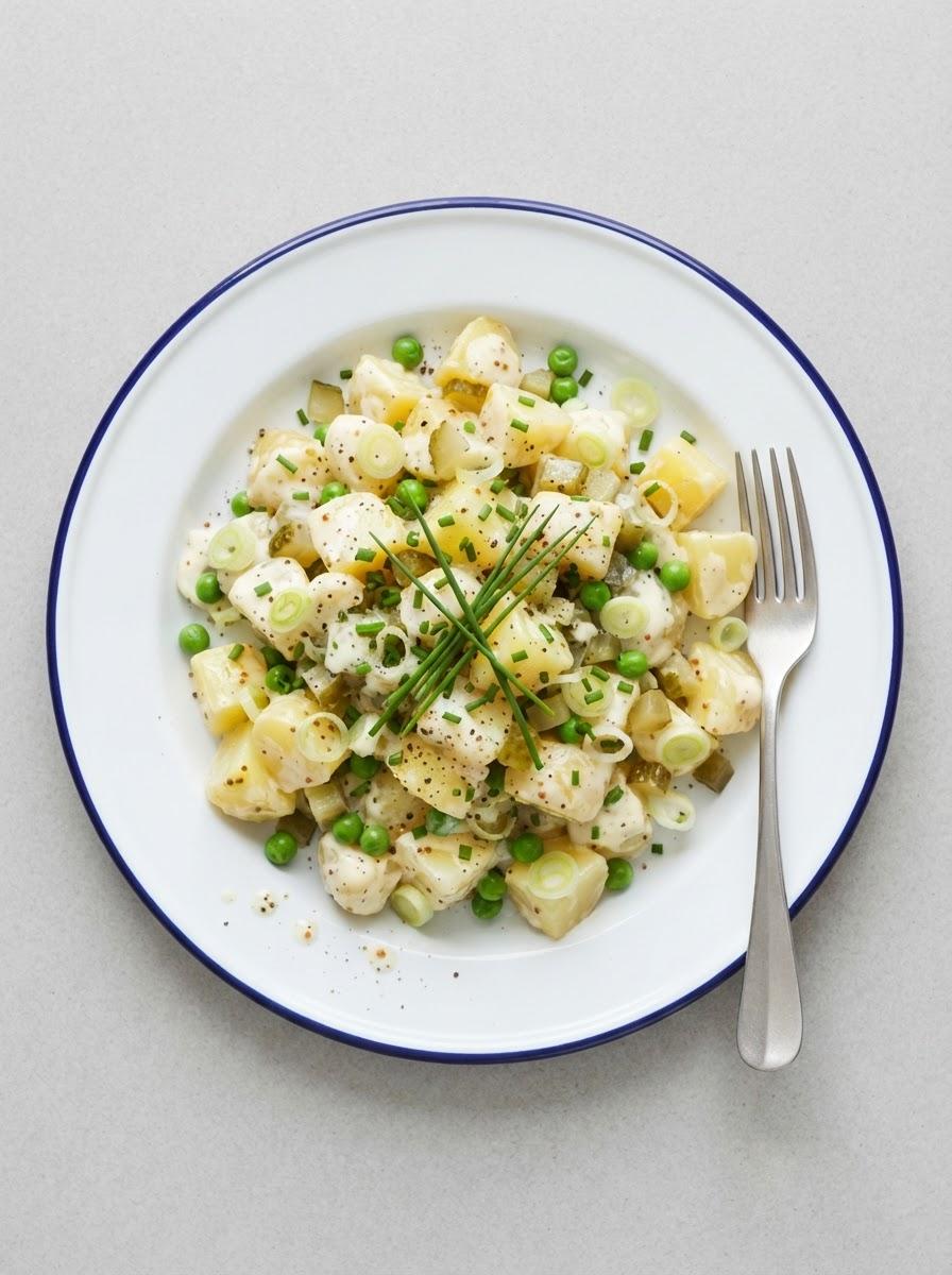 Vegetarische aardappelsalade