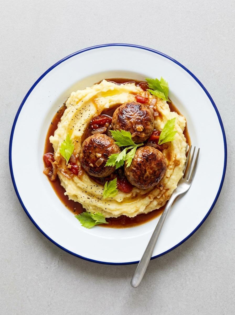 Stampot Pro Max met gehaktballen en saus