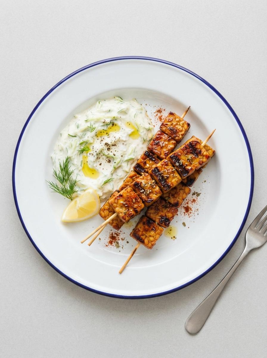 Vegan souvlaki