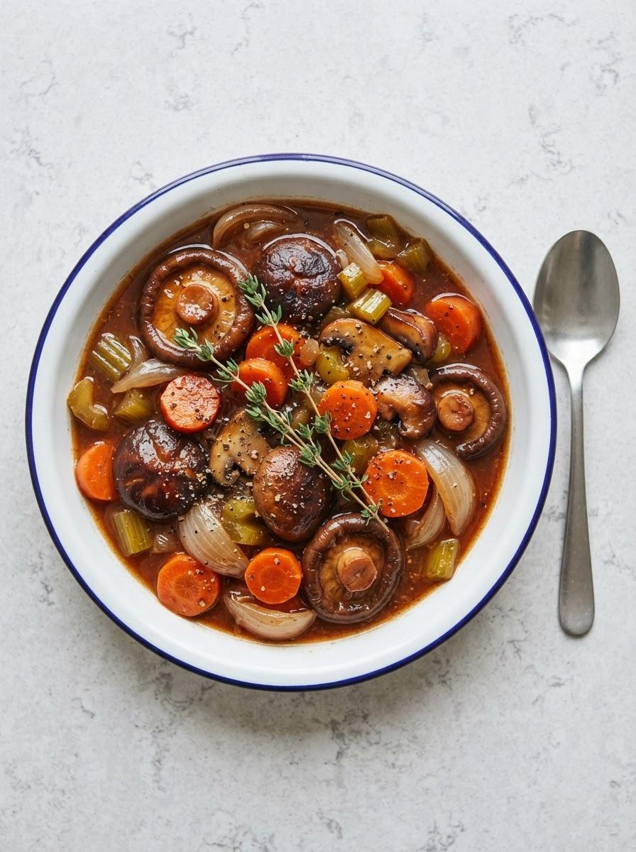 Vegetarisch stoofpotje met bier