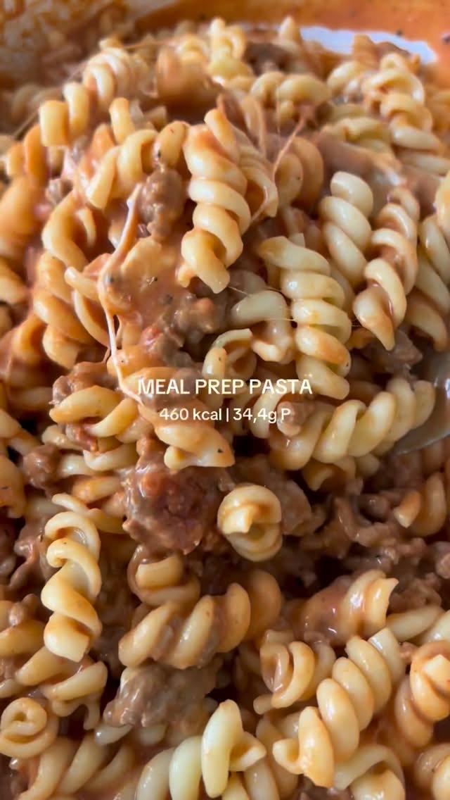 Meal Prep Pasta met kip-rundergehakt