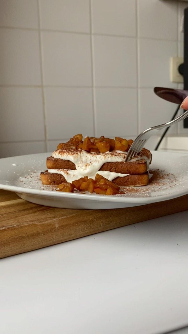 High Protein Apple French Toast