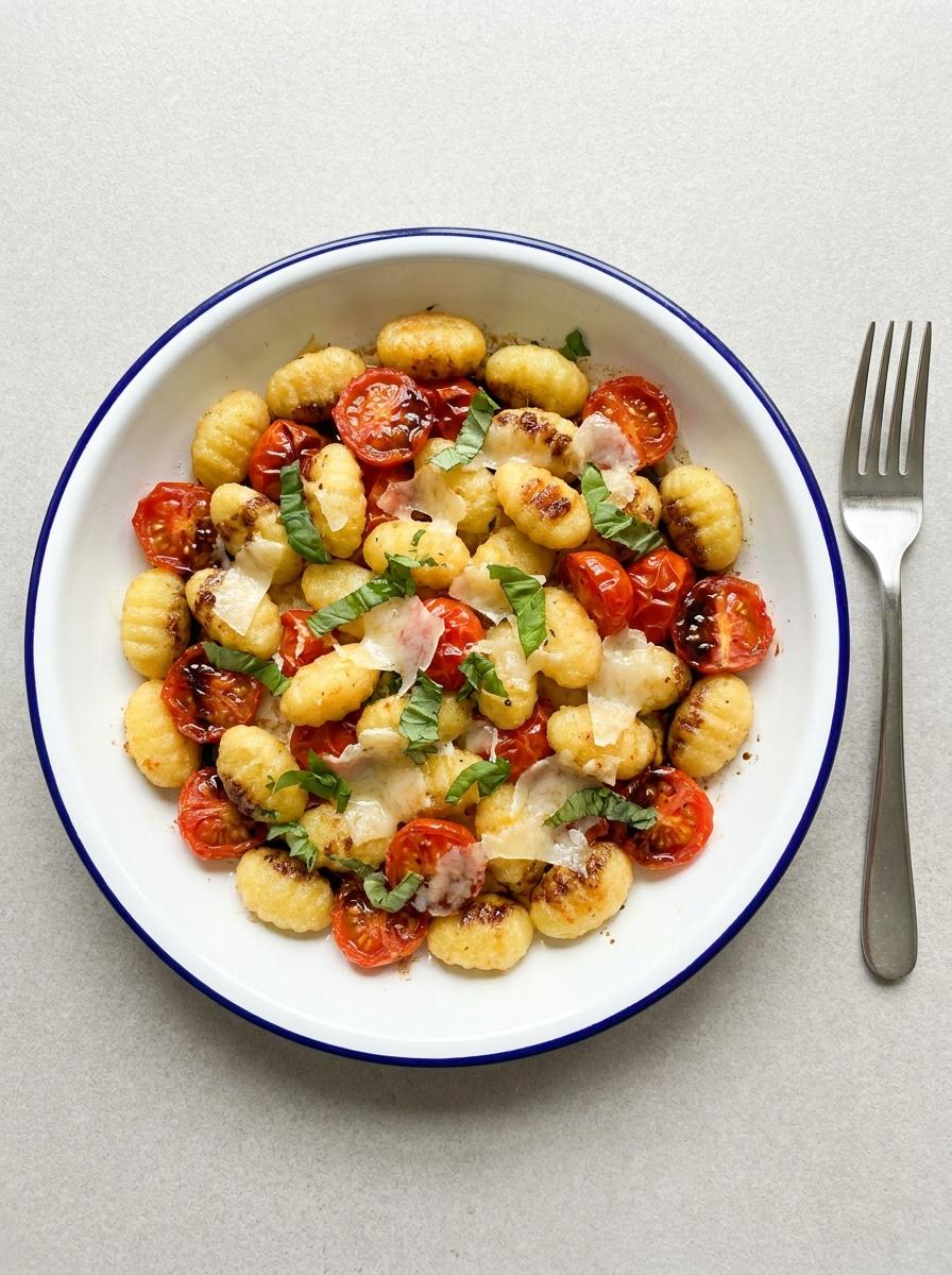 Airfryer gnocchi traybake