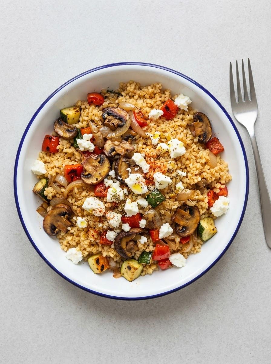 Vegetarische Bulgurschotel