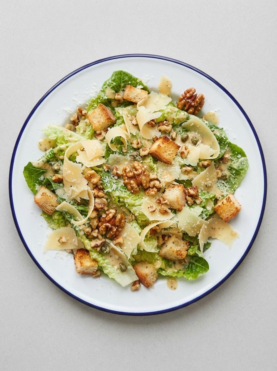 Vegetarische Caesar salade