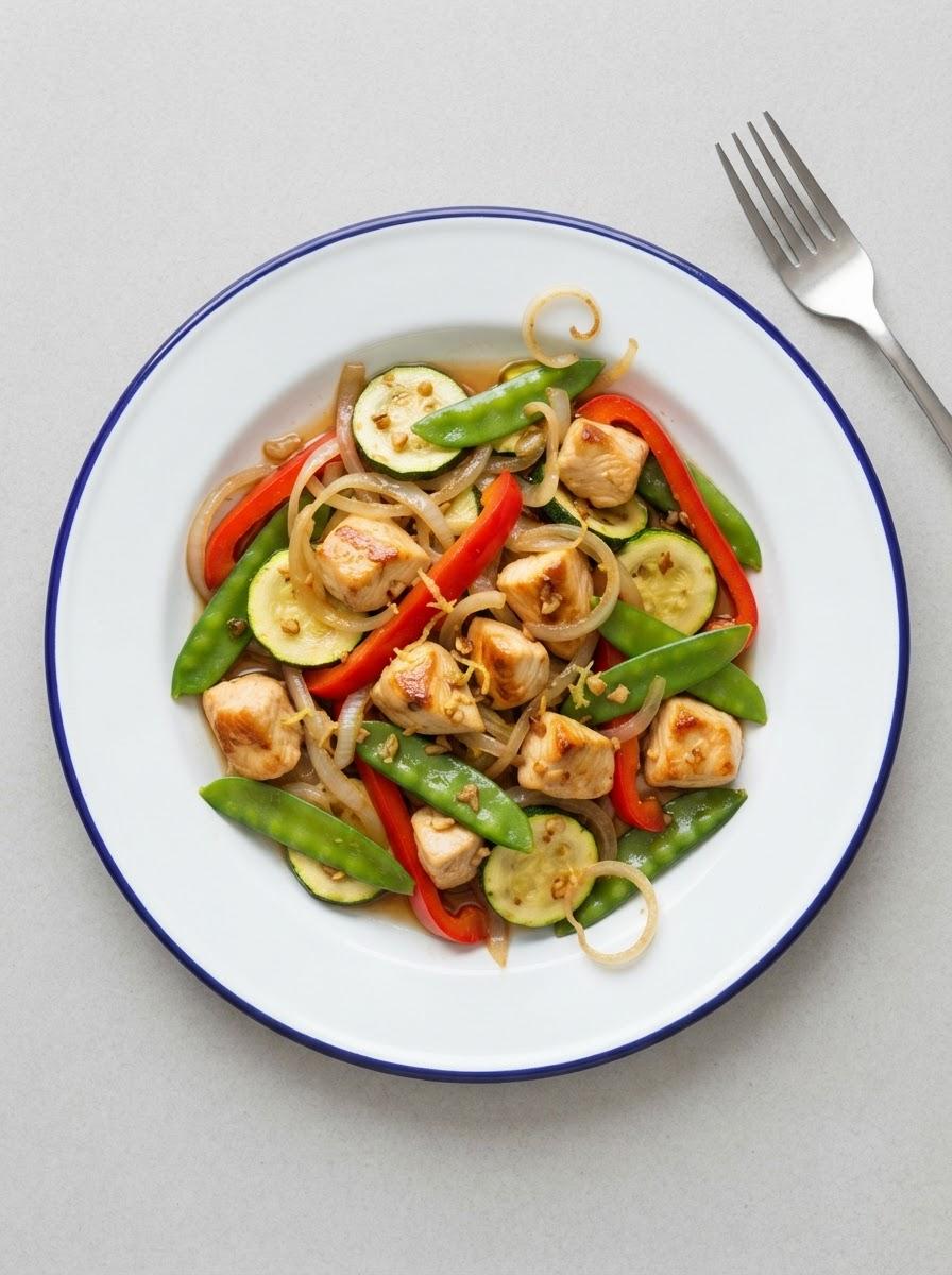 Caloriearme courgette roerbak