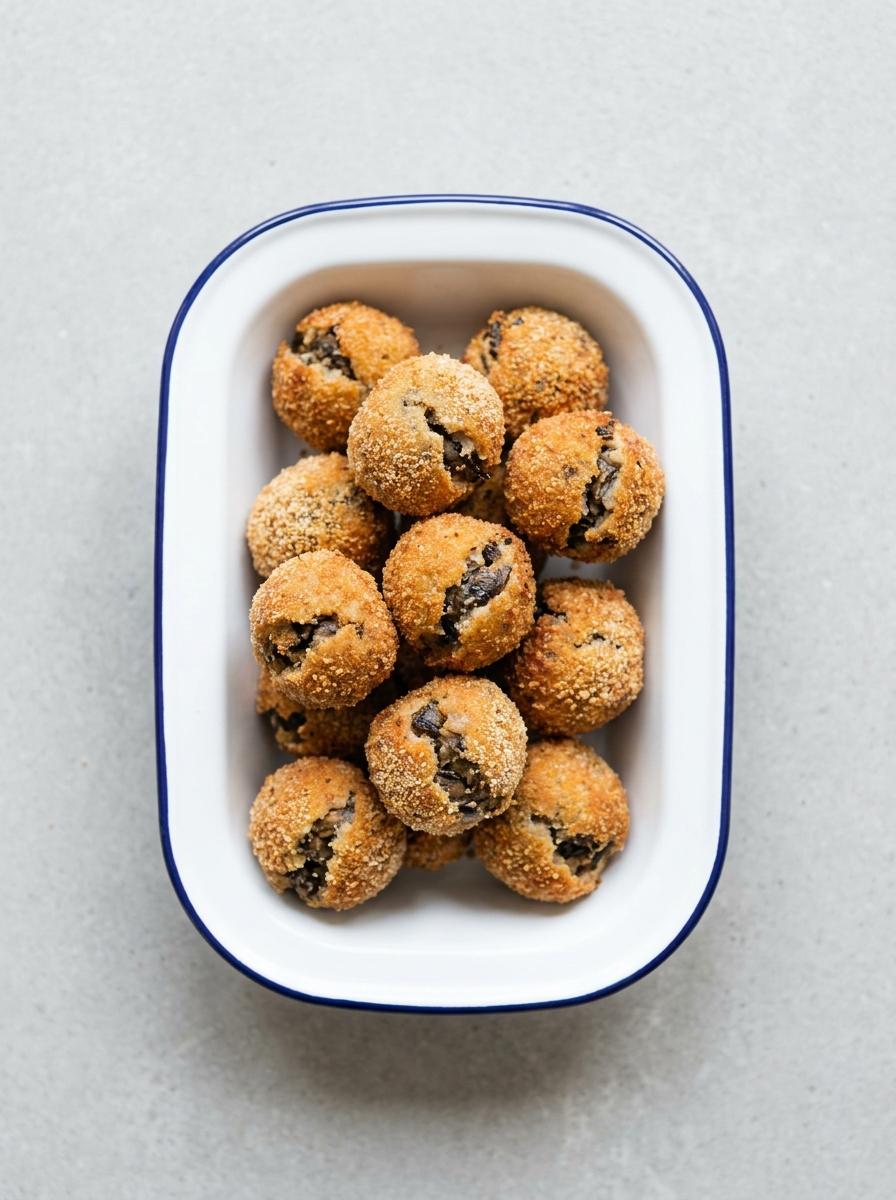 Paddenstoel Bitterballen uit de Airfryer