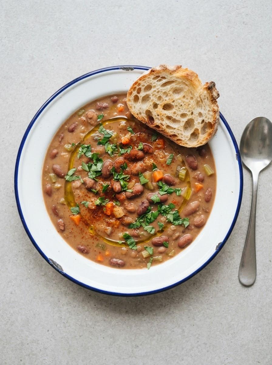 Vegan bruine bonensoep