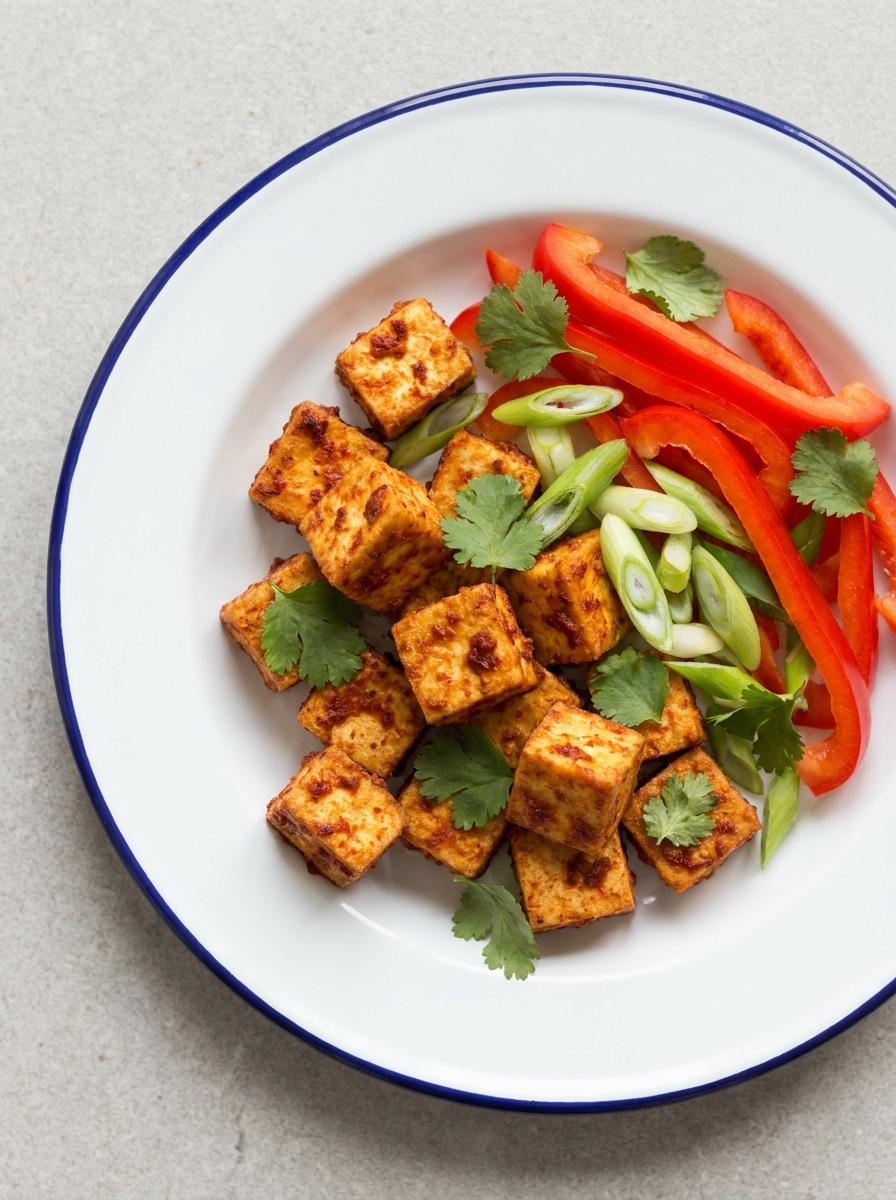 Airfryer Thai Red Curry Tofu