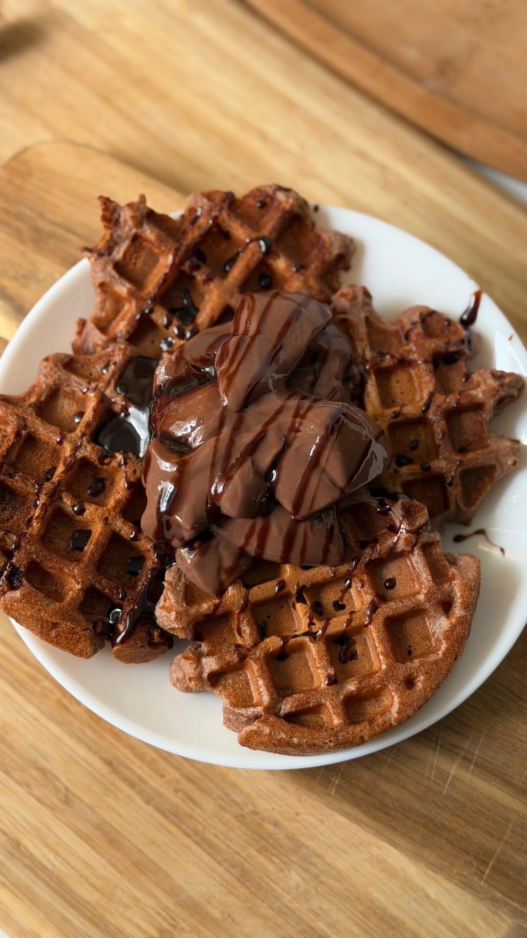 Chocolade Pudding Wafels