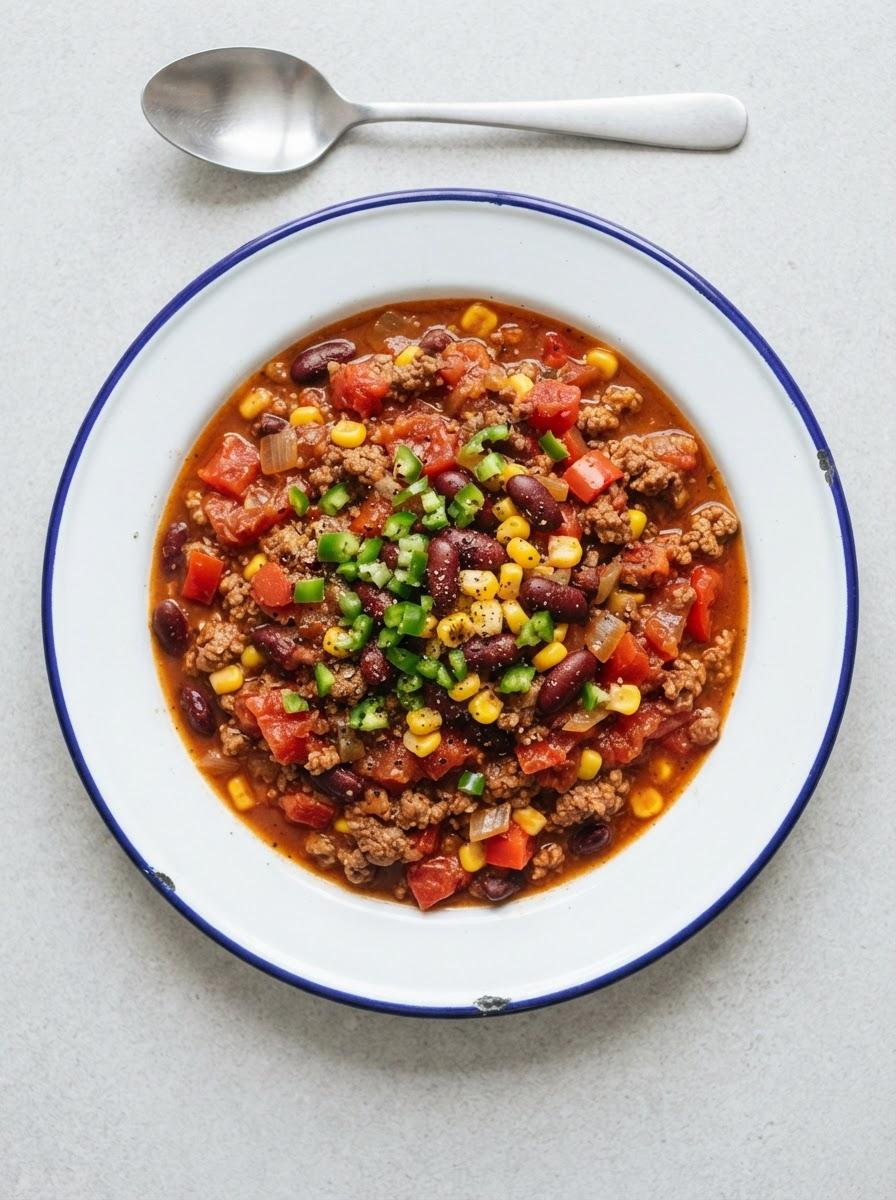 Caloriearme chili con carne