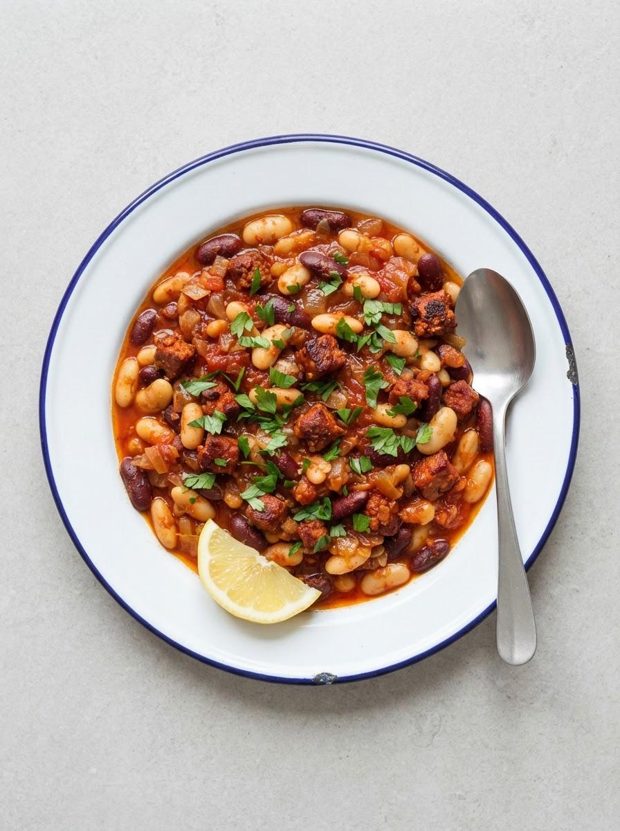 Snelle bonenstoof met chorizo