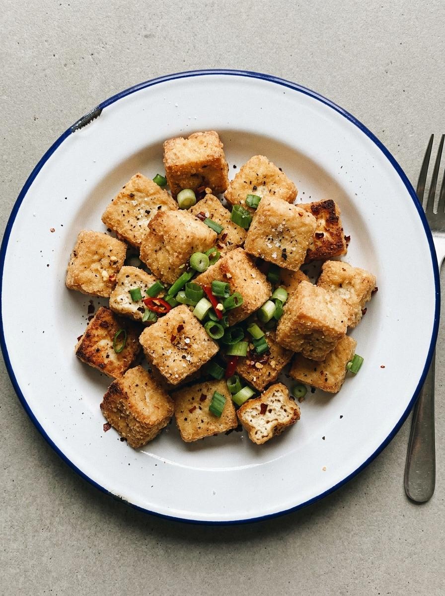 Salt and Pepper Tofu uit de Airfryer
