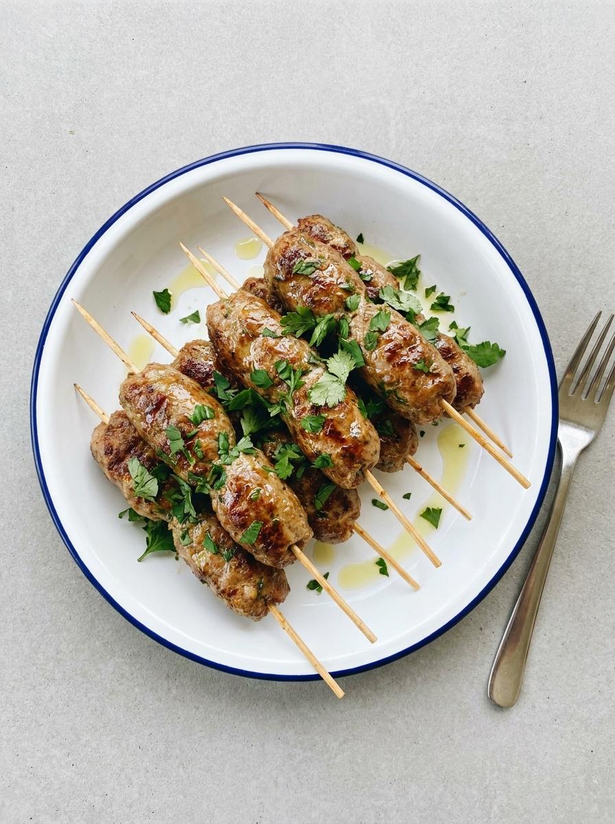 Kofta spiesjes uit de airfryer
