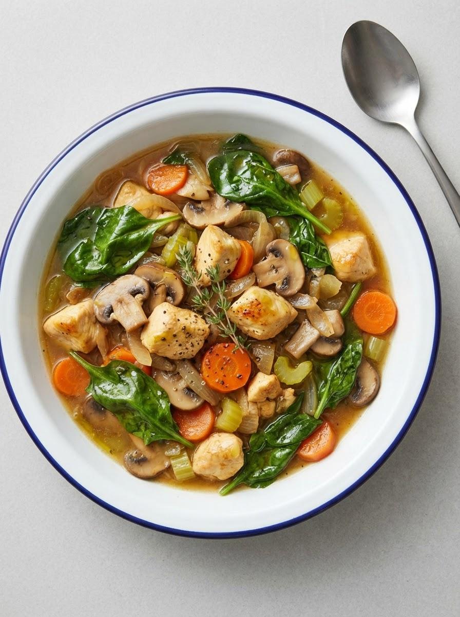 Caloriearme champignonstoofpot