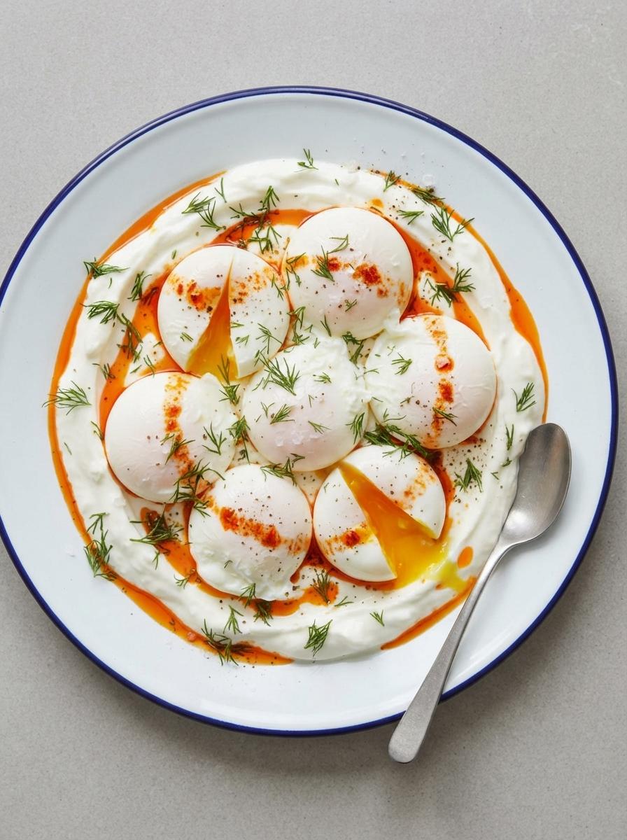 Eiwitrijke Turkse eieren met yoghurt