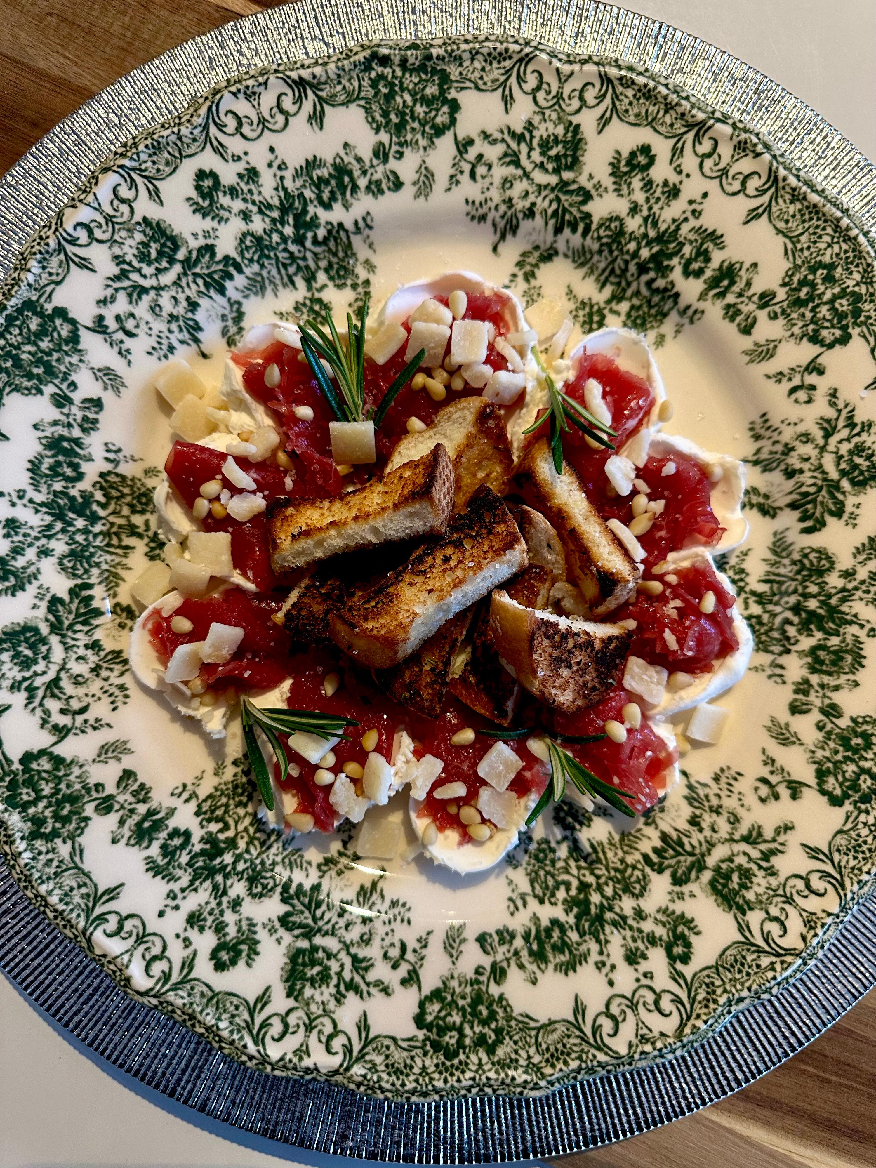 Carpaccio kersthapje