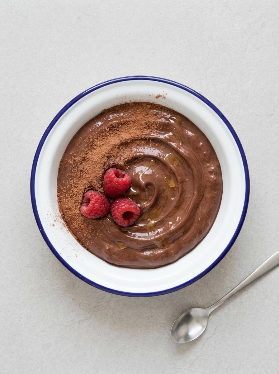 Eiwitrijke zelfgemaakte chocoladekwark