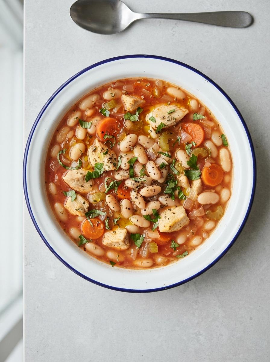 Eiwitrijke Italiaanse bonensoep
