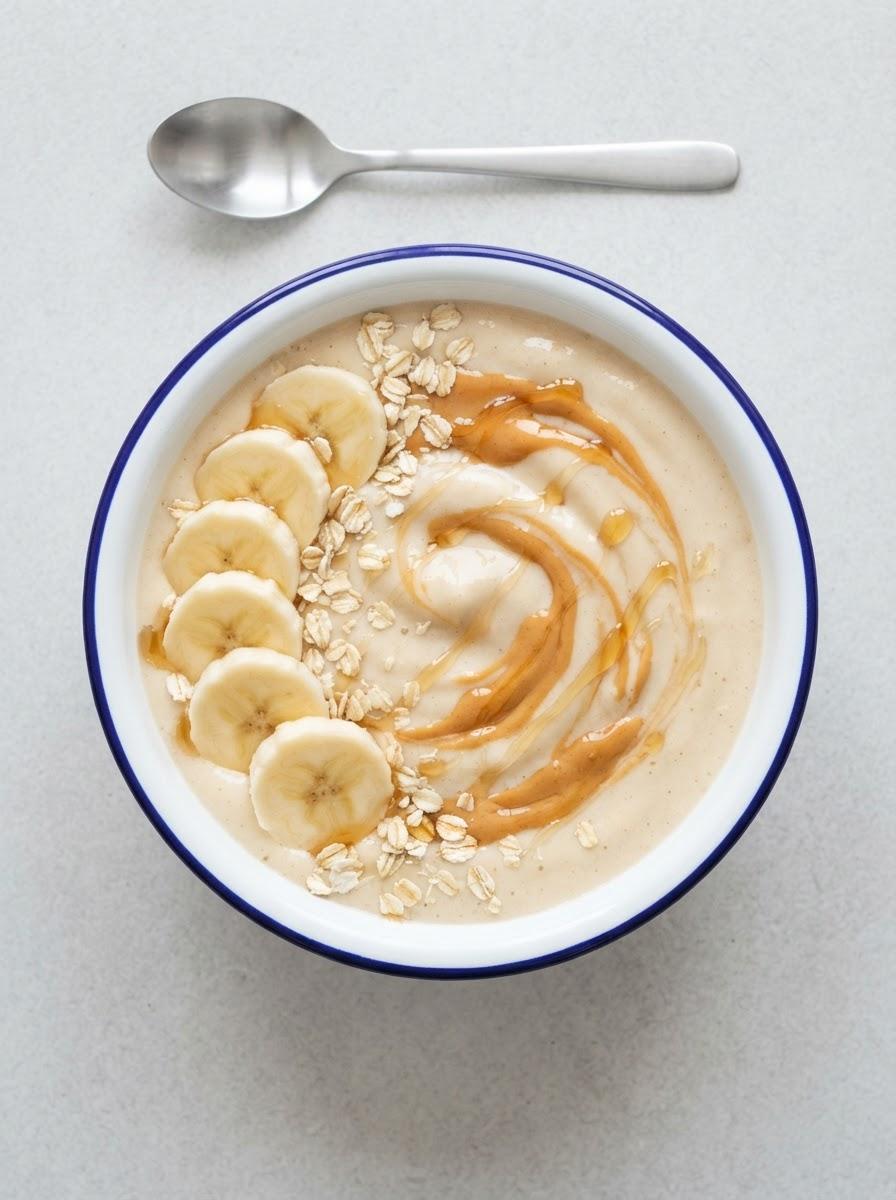 Eiwitrijke banaan-pindakaas smoothie