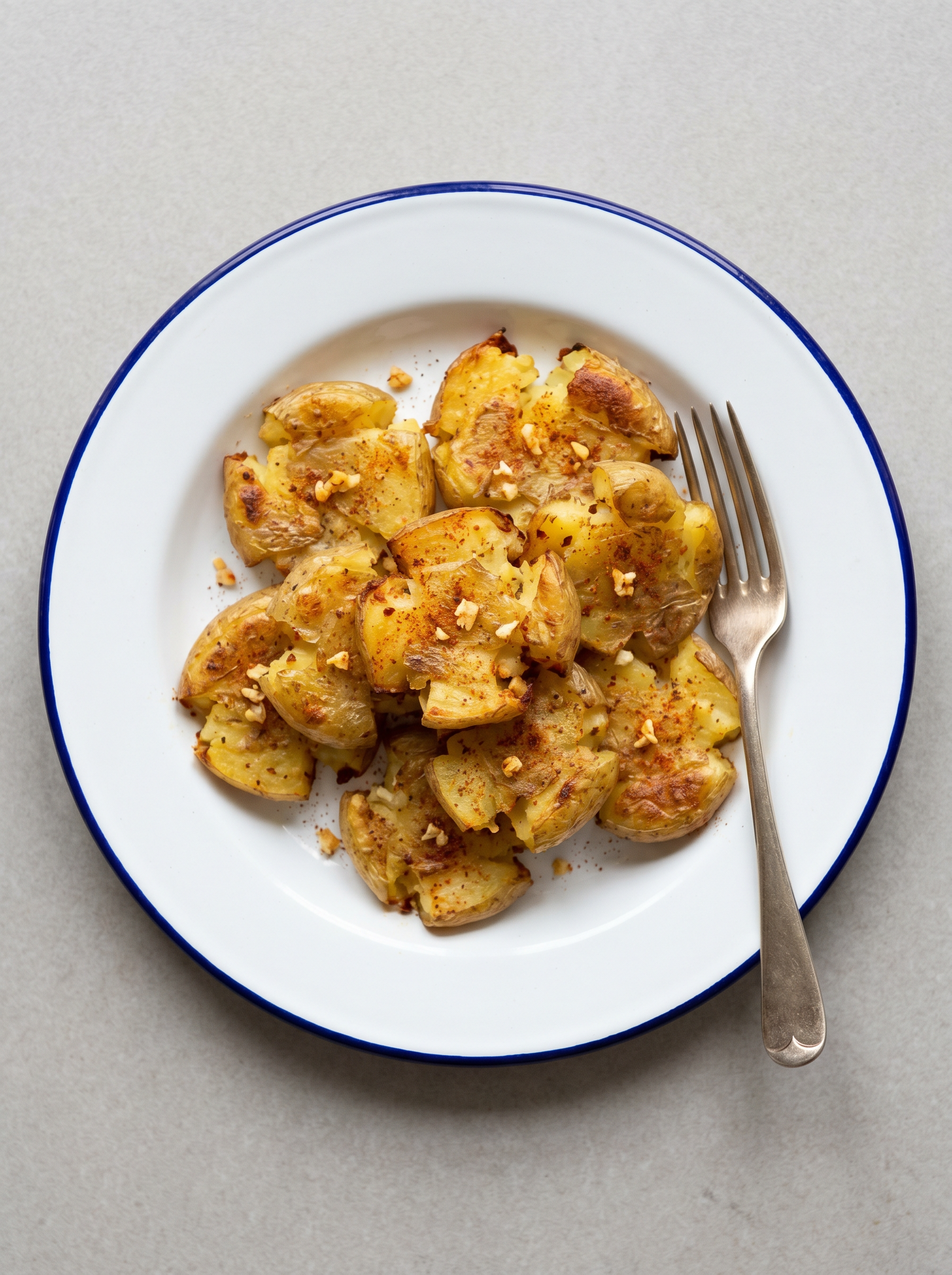 Airfryer Smashed Potatoes