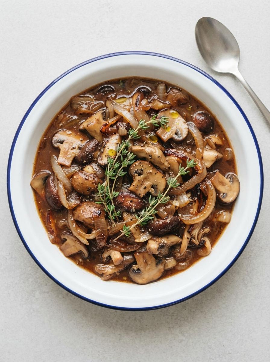 Vegetarische winterse paddenstoelenstoof