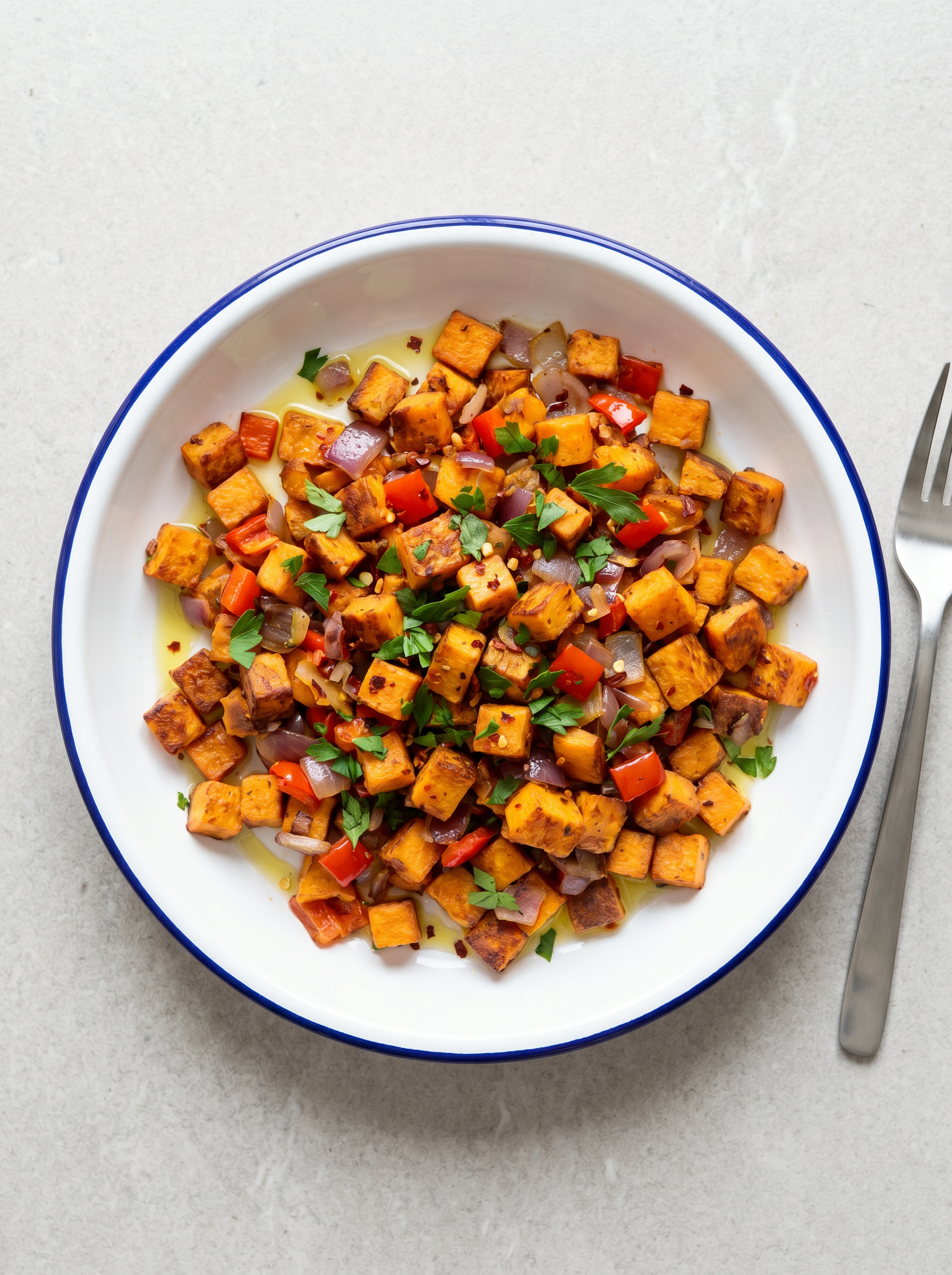 Zoete Aardappel Hash Airfryer
