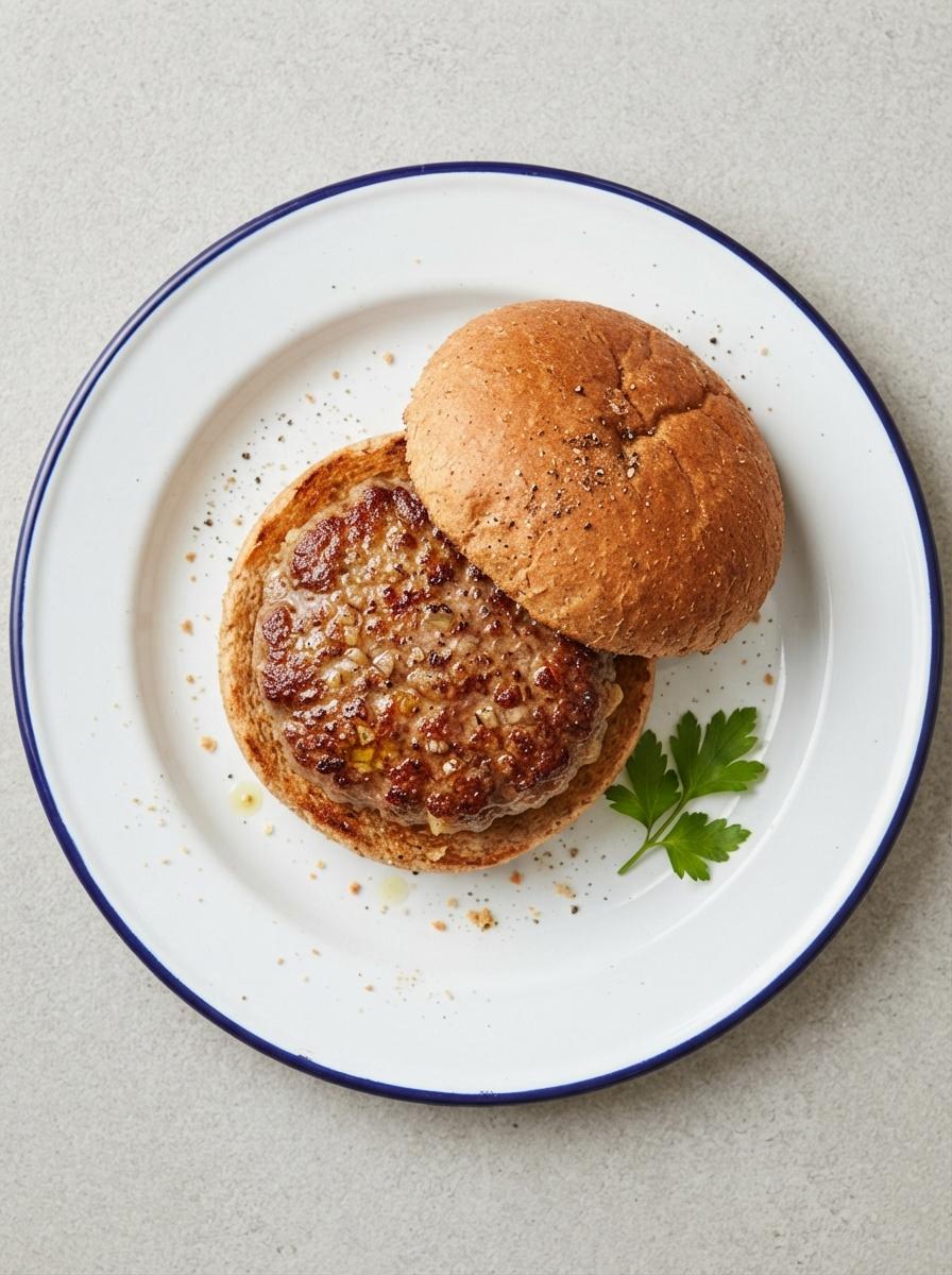 Eiwitrijke zelfgemaakte hamburgers