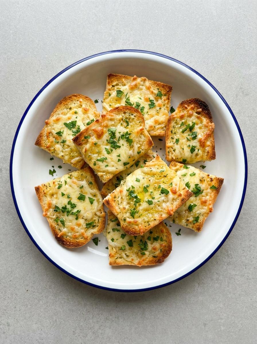 Knoflookbrood met kaas uit de airfryer