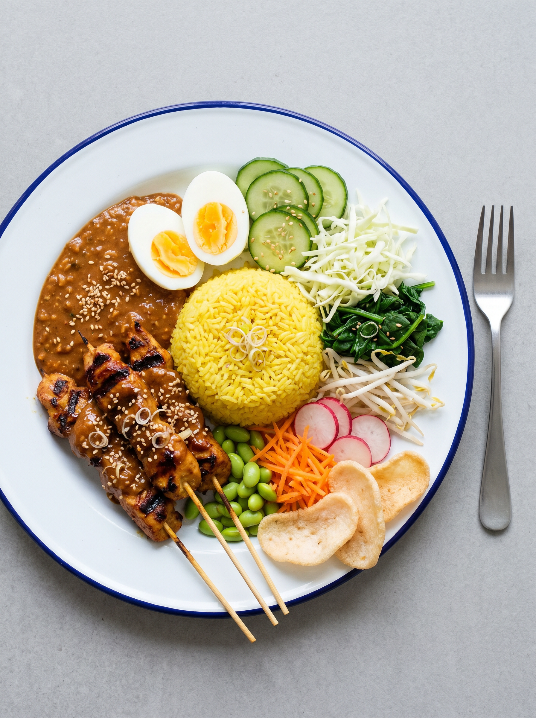 Gado Gado met Saté en Satésaus