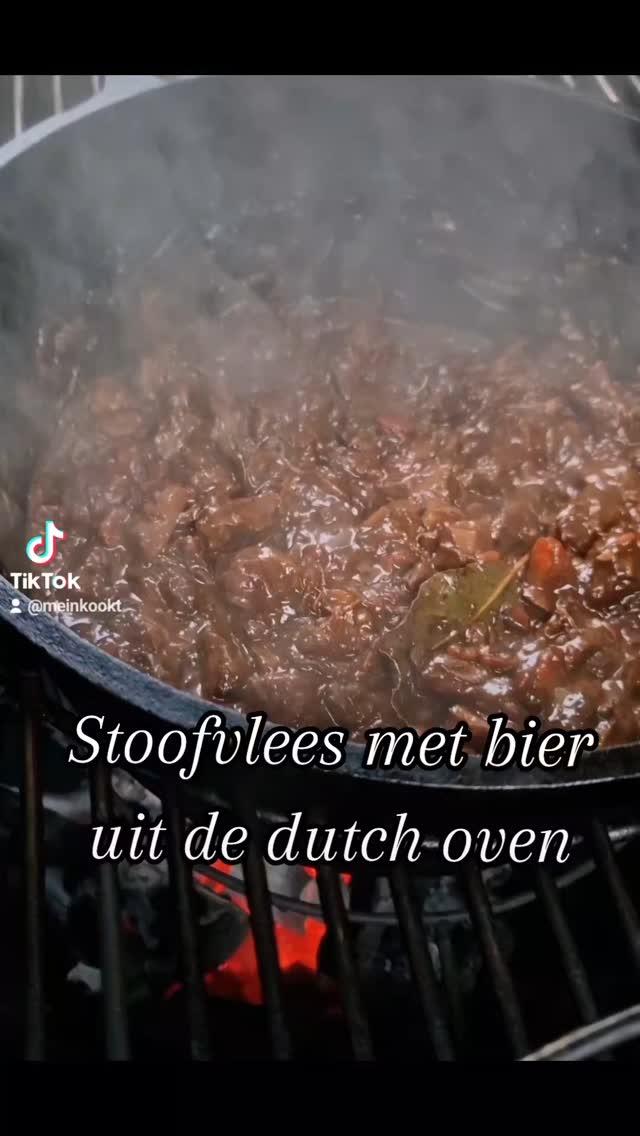 Stoofvlees met bier uit de Dutch oven