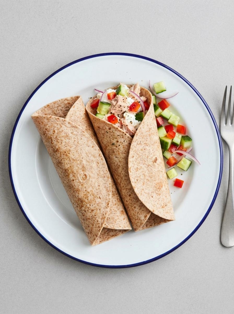 Eiwitrijke wraps met tonijnsalade