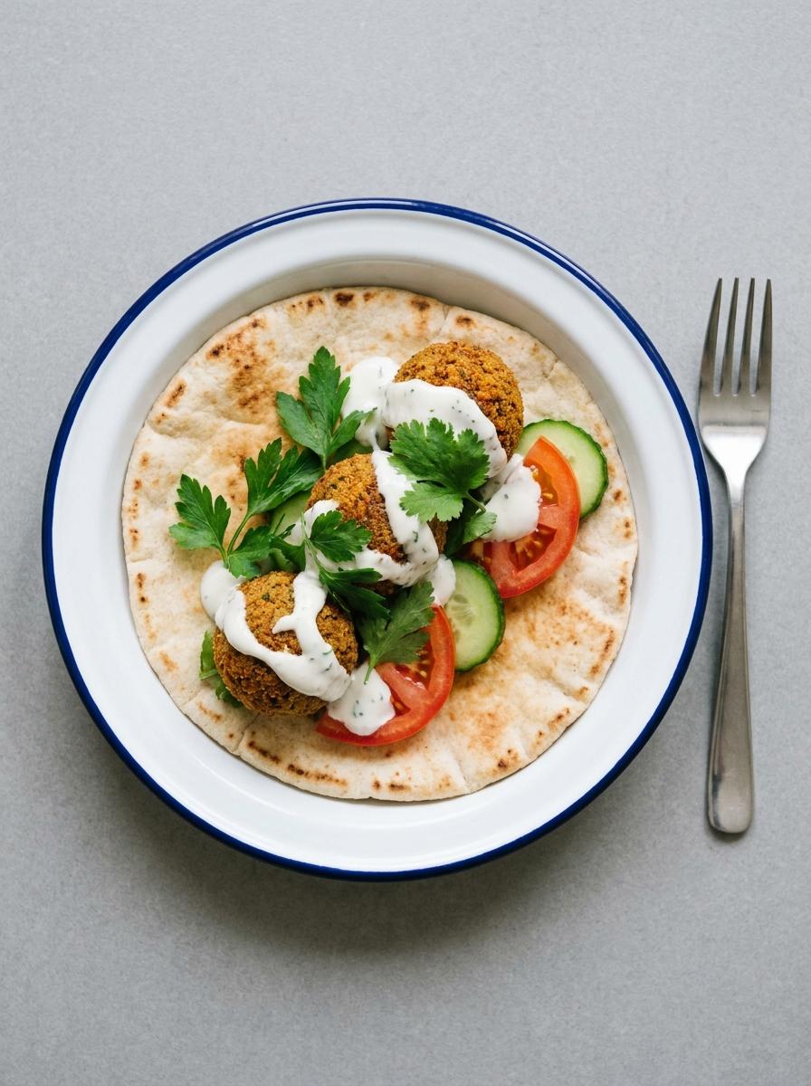Falafel pita uit de airfryer