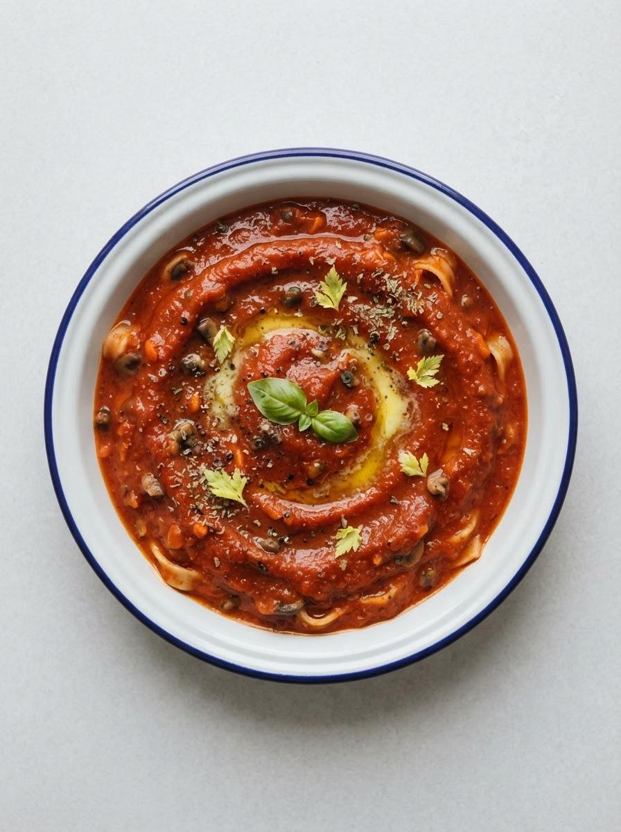 Vegetarische pastasaus