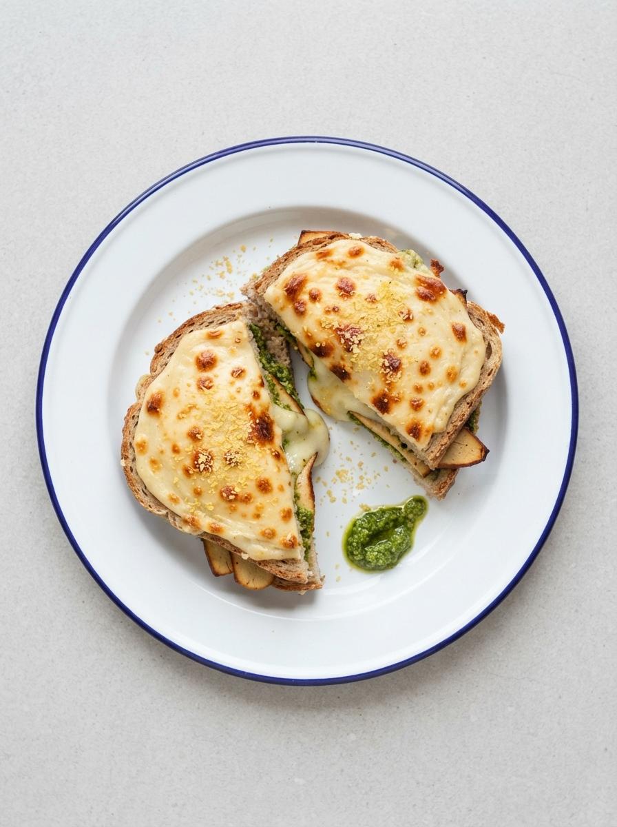 Vegan croque monsieur