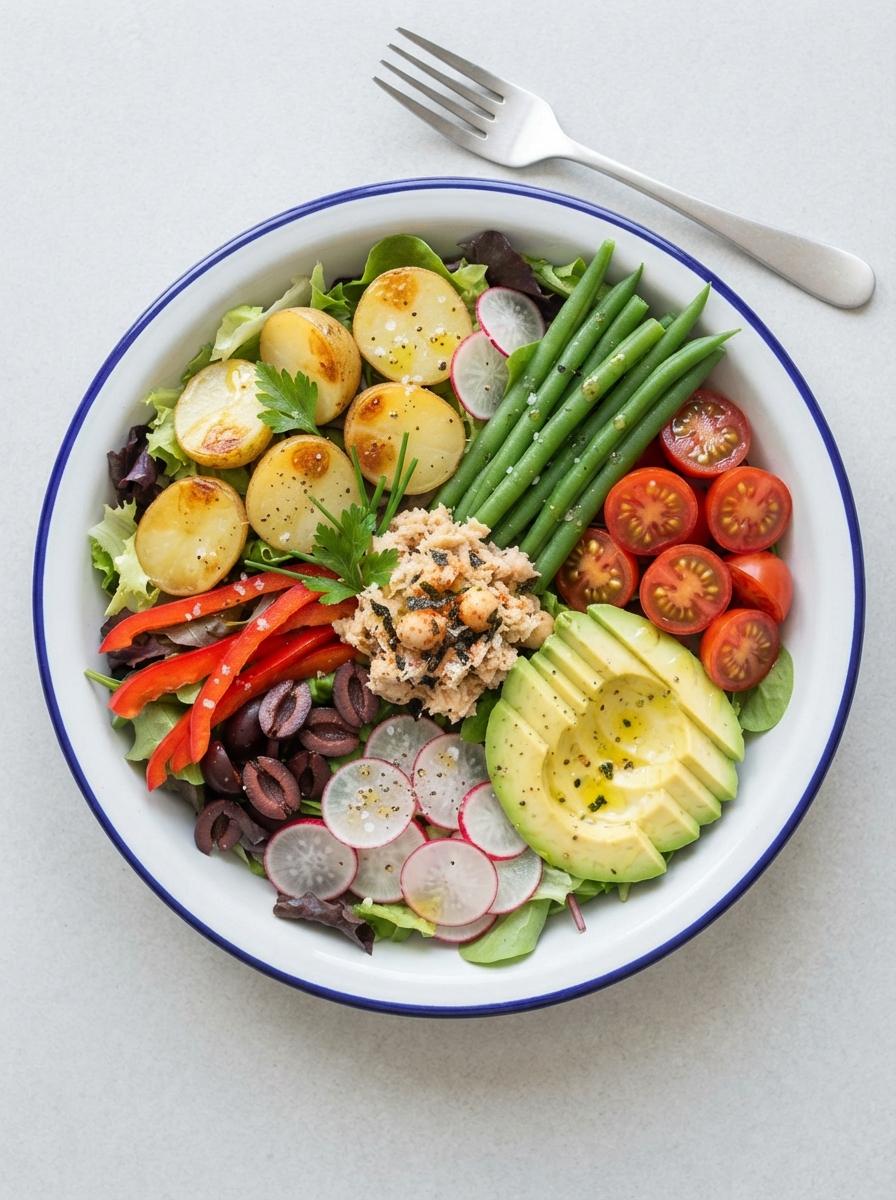 Vegan salade Niçoise