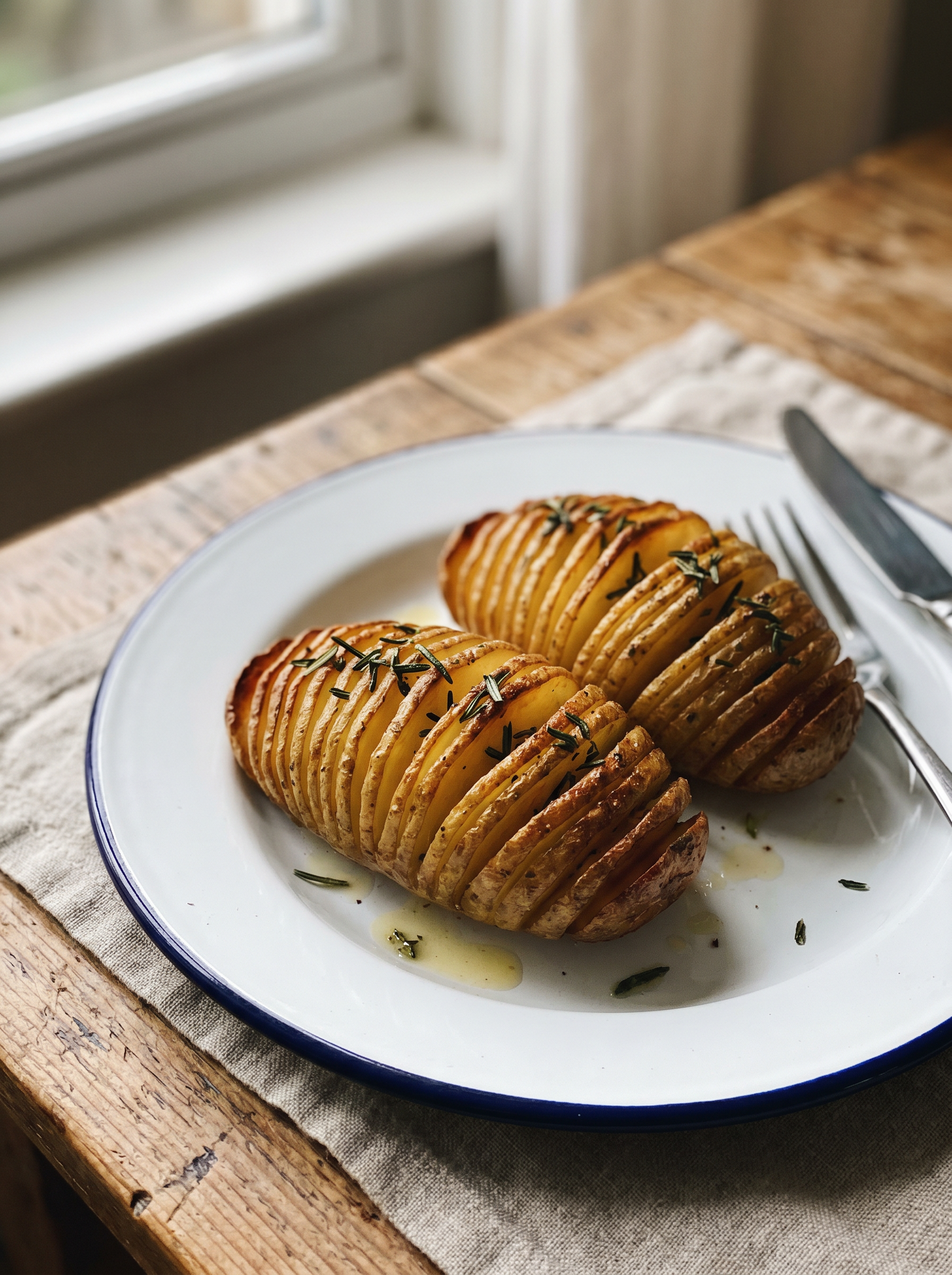Hasselback aardappel