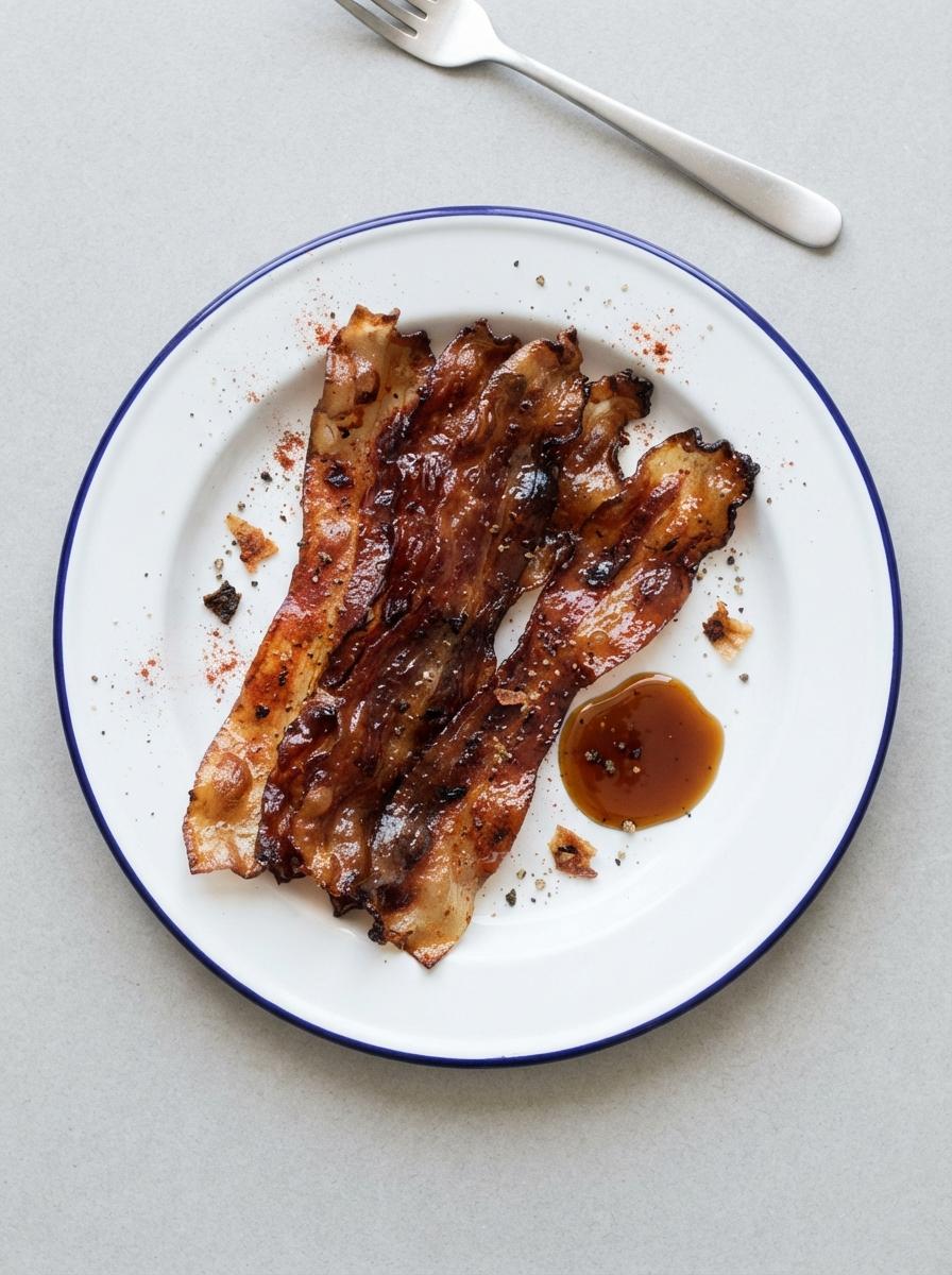 Vegan bacon van rijstpapier