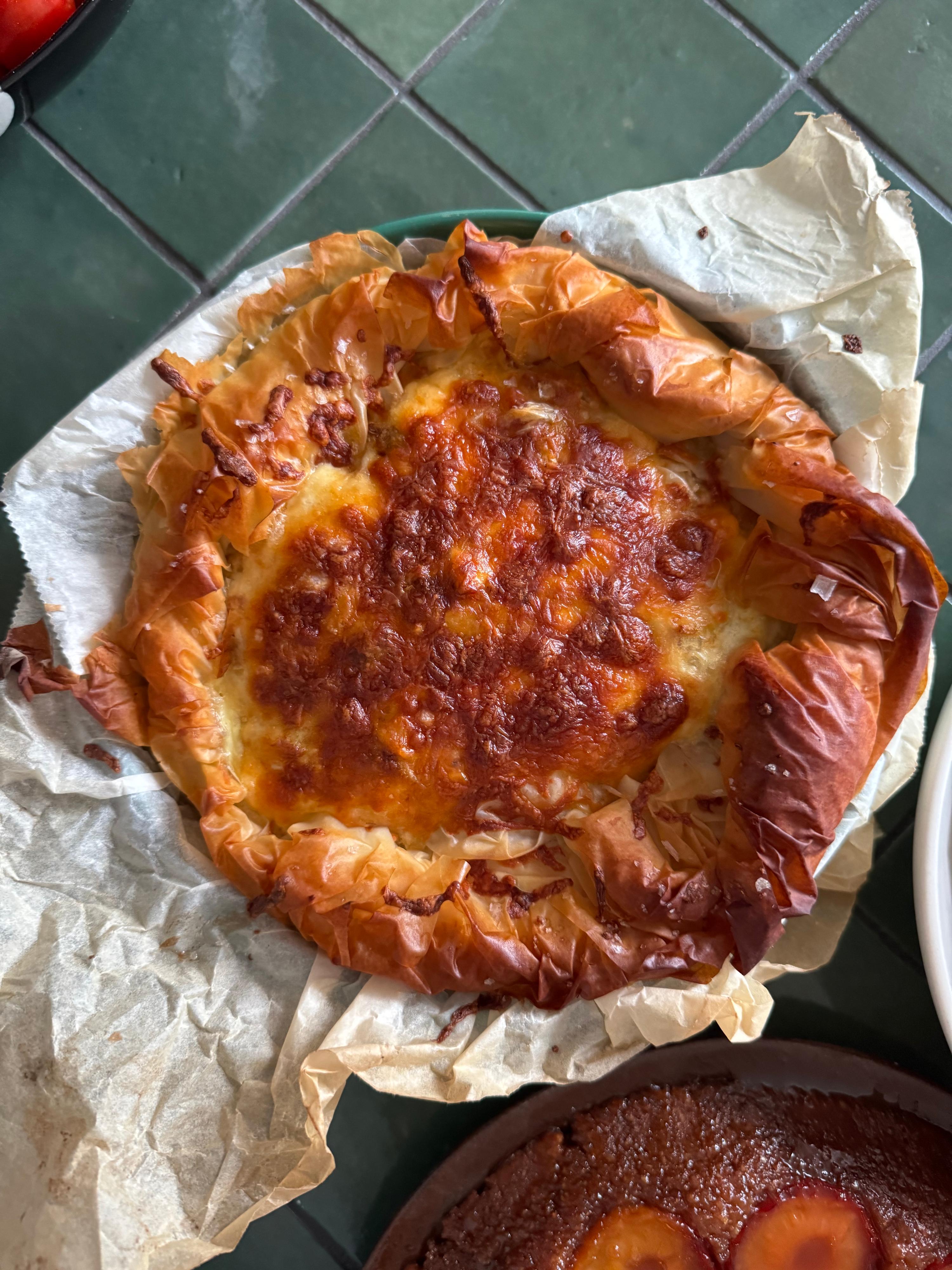 Krokante Filo Quiche met Broccoli en Courgette