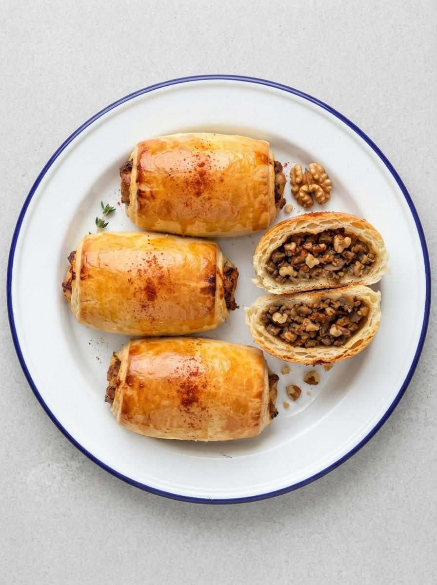 Vegetarische worstenbroodjes