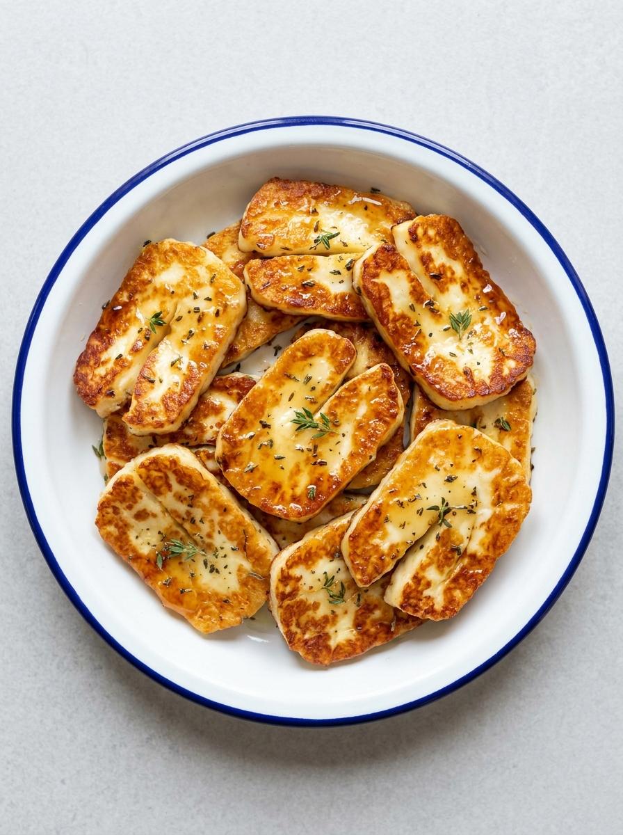 Airfryer Halloumi met Honing